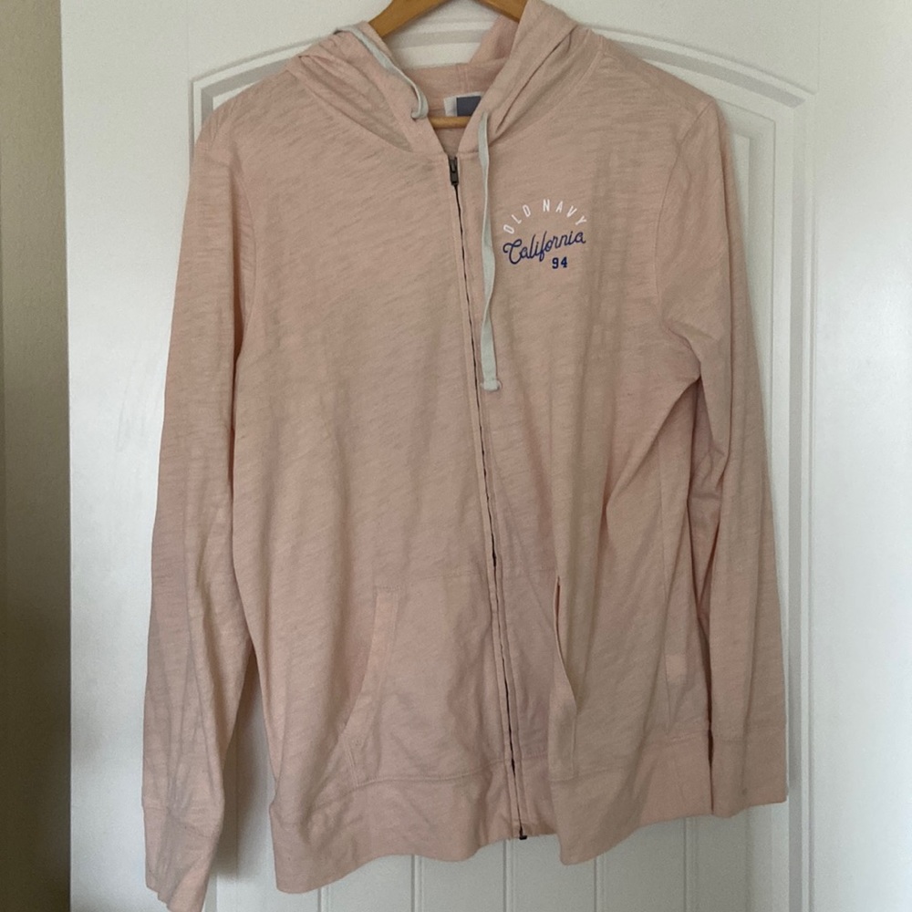 Old Navy peach lightweight hoodie size L